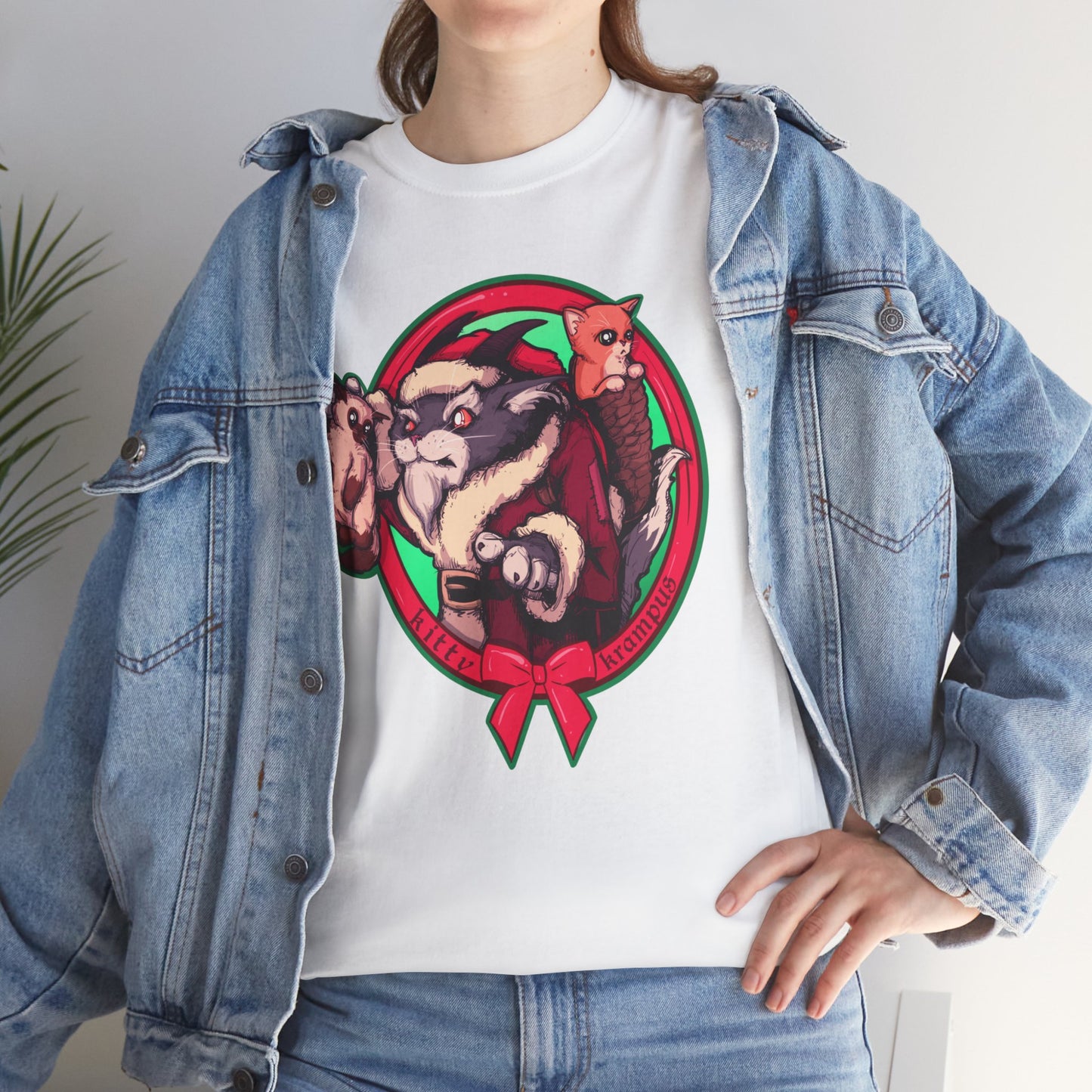 Kitty Krampus Unisex Heavy Cotton Tee