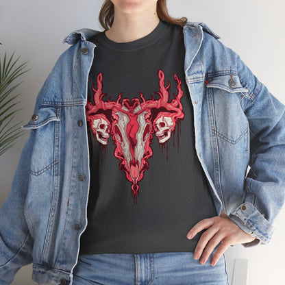 Uterus From Hell Unisex Heavy Cotton Tee