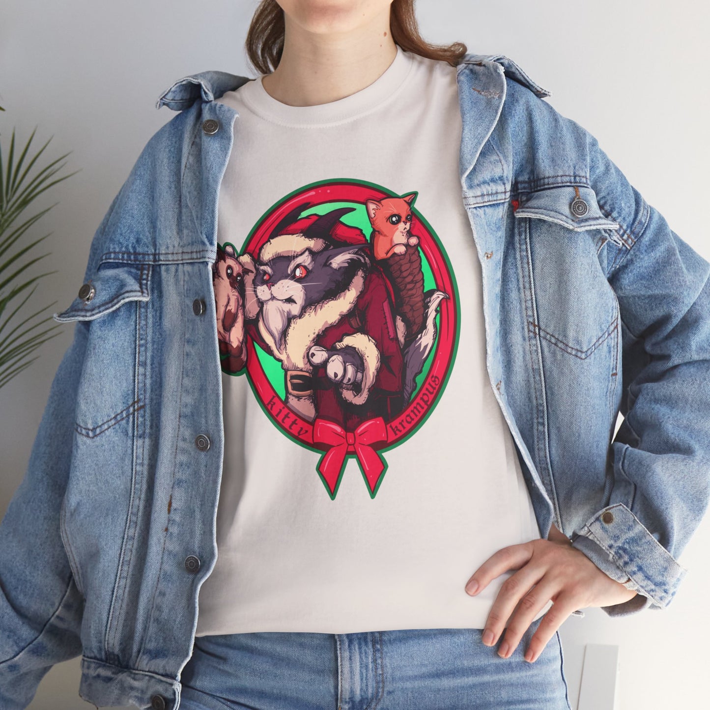 Kitty Krampus Unisex Heavy Cotton Tee