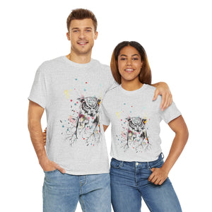 Owl Watercolor Unisex Heavy Cotton Tee