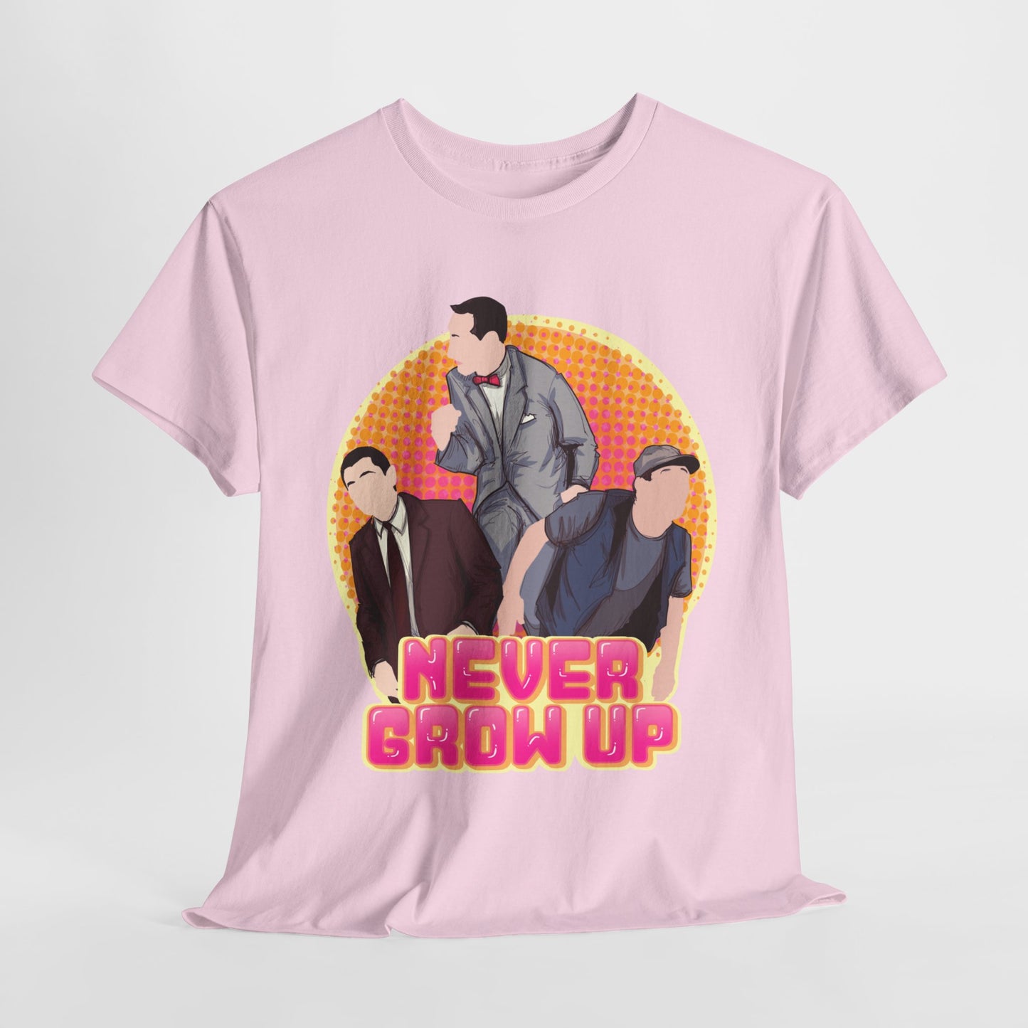 Never Grow Up Unisex Heavy Cotton Tee