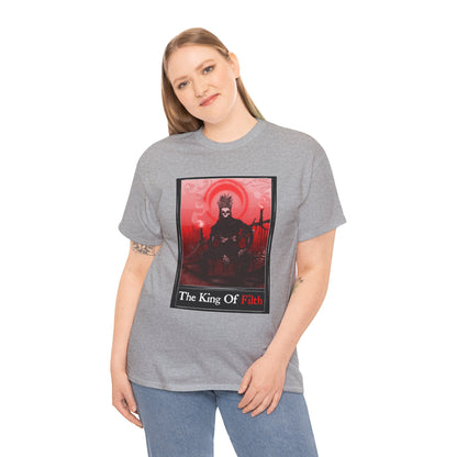 King Of Filth Tarot (Front & Back Print) Unisex Heavy Cotton Tee