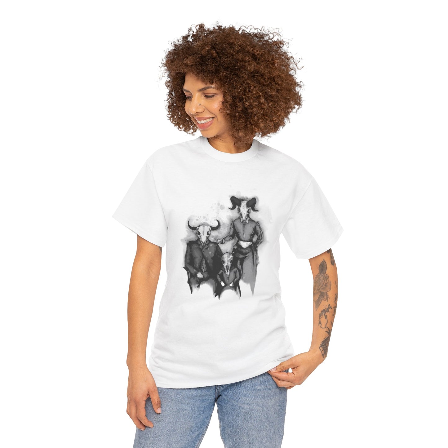 Family Portrait Unisex Heavy Cotton Tee
