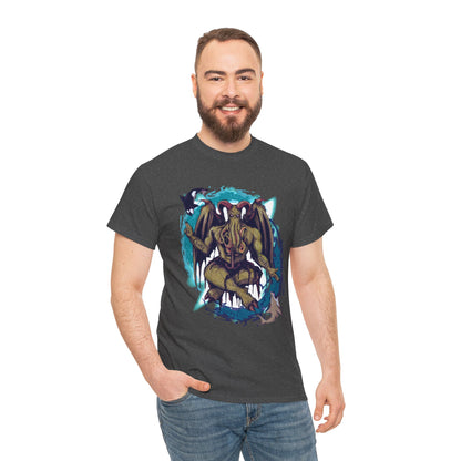 Baphomet Cthulhu Unisex Heavy Cotton Tee