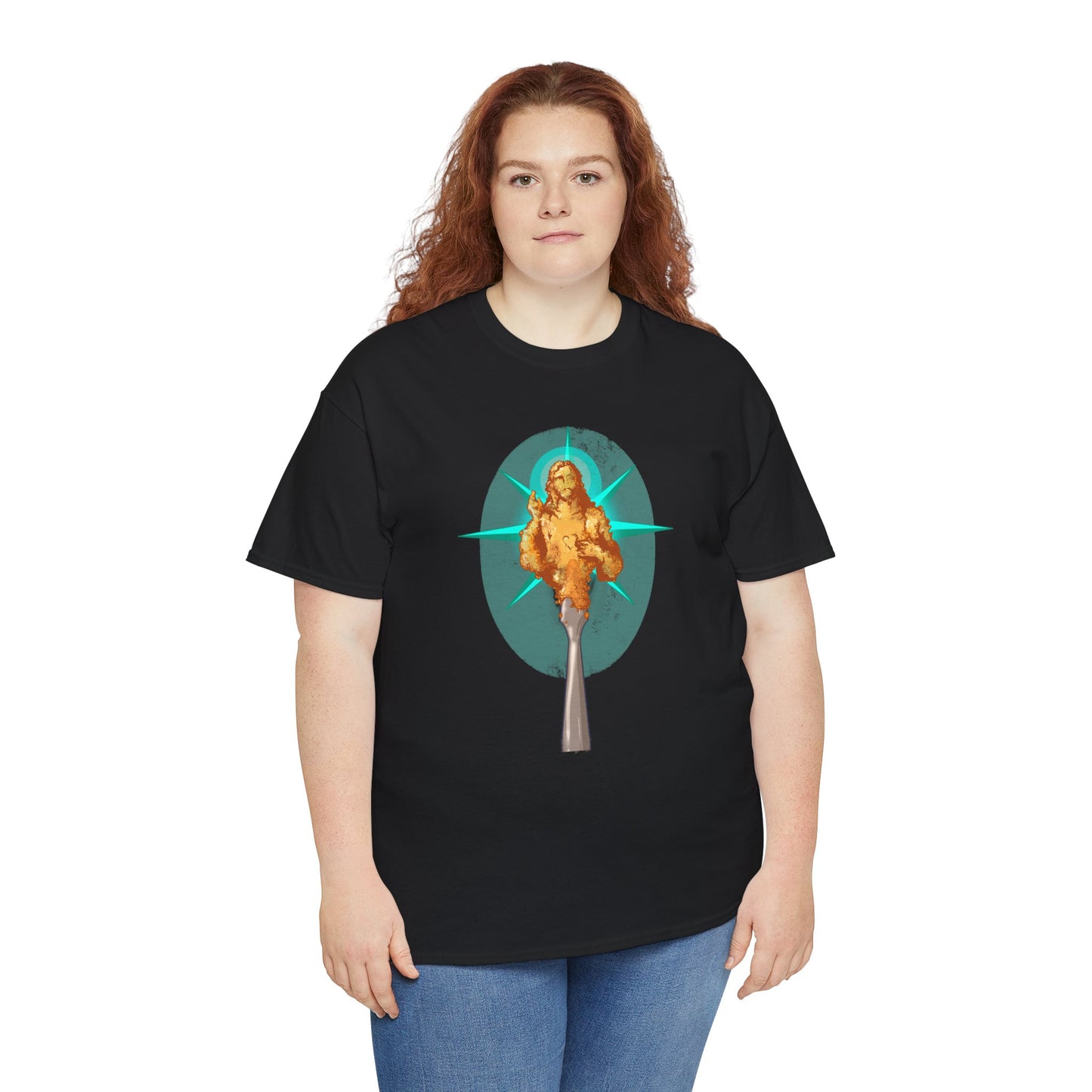 He Is Resin Unisex Heavy Cotton Tee