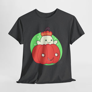 Pumpkin Ghost Unisex Heavy Cotton Tee