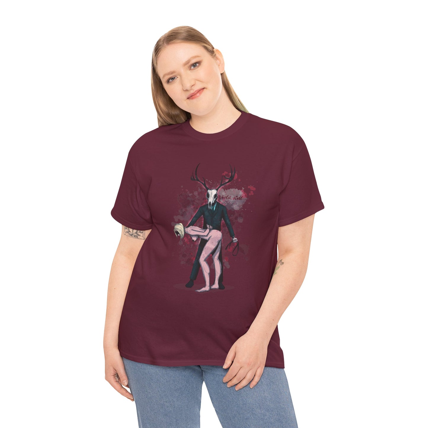 Deer Daddy Series 3: Hold Still Unisex Heavy Cotton Tee