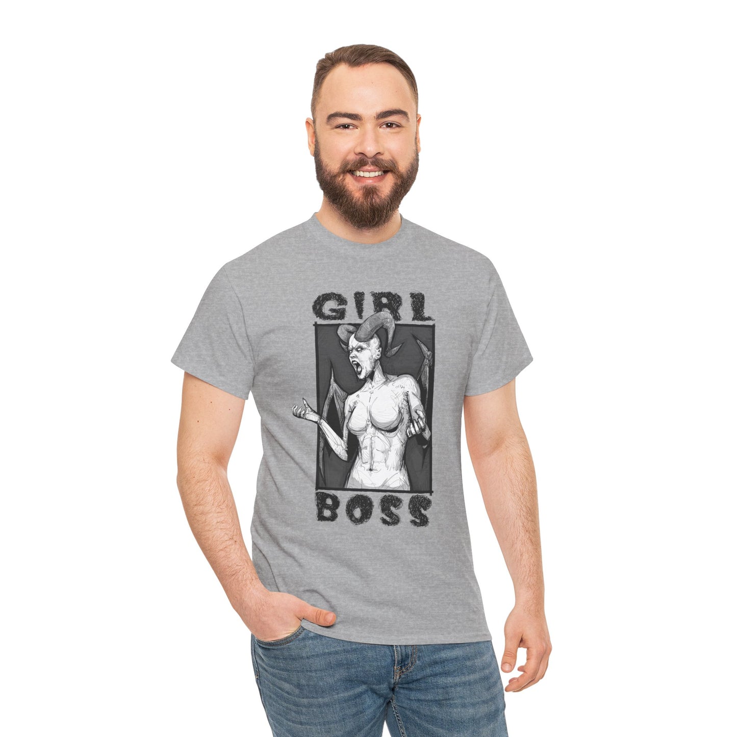 Girl Boss Unisex Heavy Cotton Tee