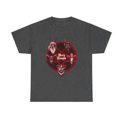 The Many Faces Of Krampus Unisex Heavy Cotton Tee