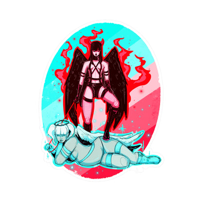 Fire & Ice Kiss-Cut Vinyl Decal