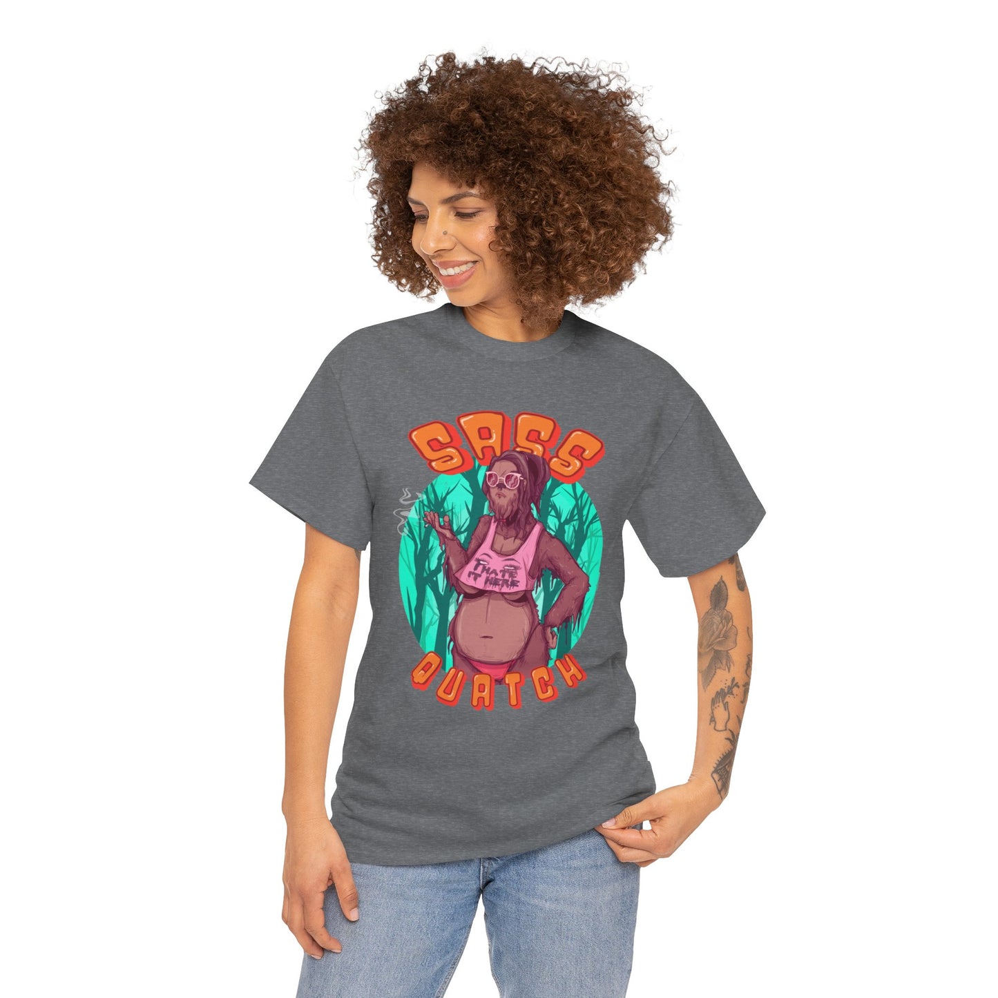 Sass Quatch Unisex Heavy Cotton Tee