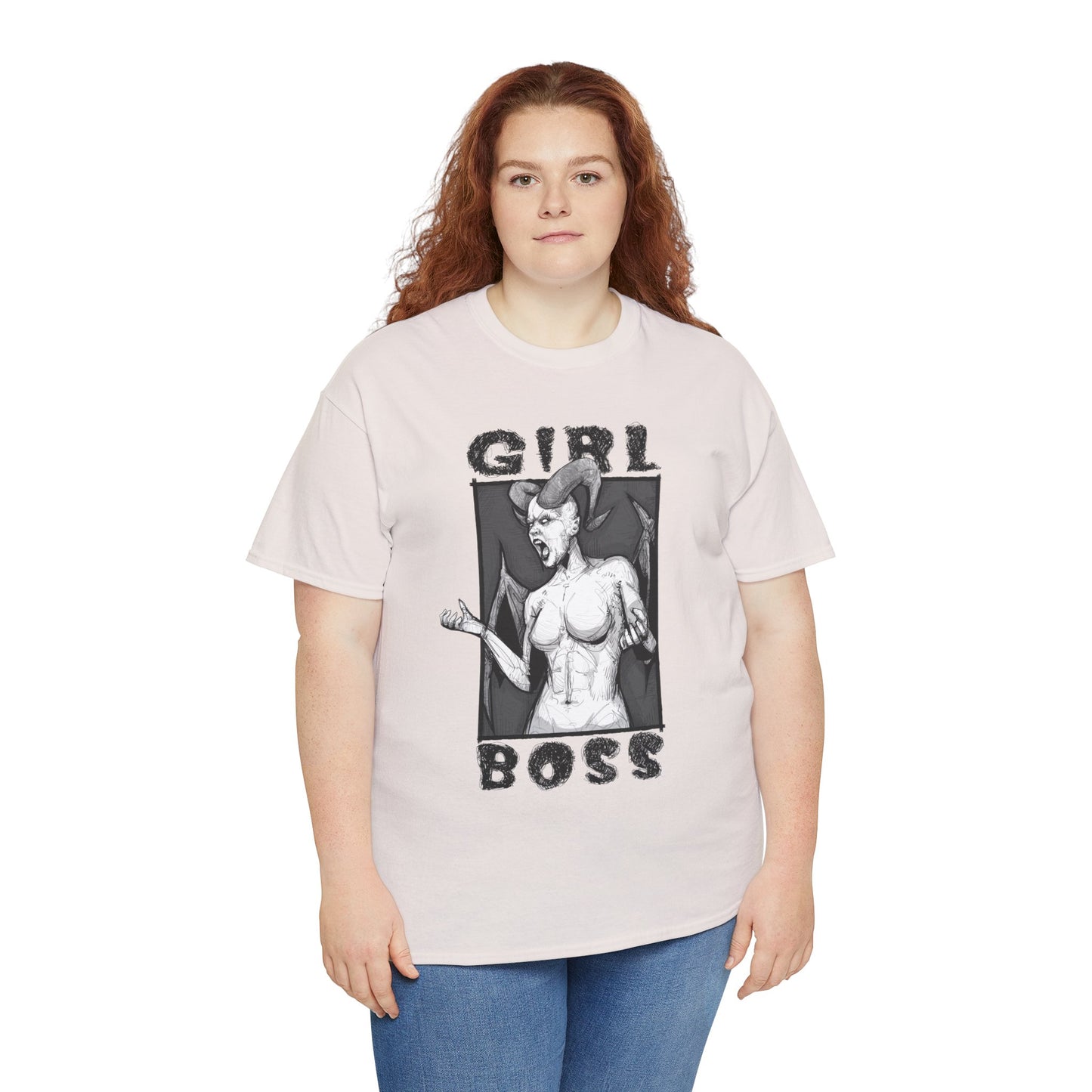 Girl Boss Unisex Heavy Cotton Tee