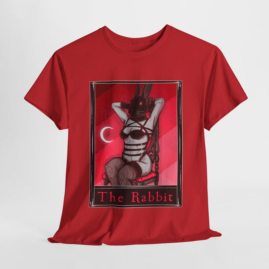The Rabbit Tarot (Front & Back Print) Unisex Heavy Cotton Tee