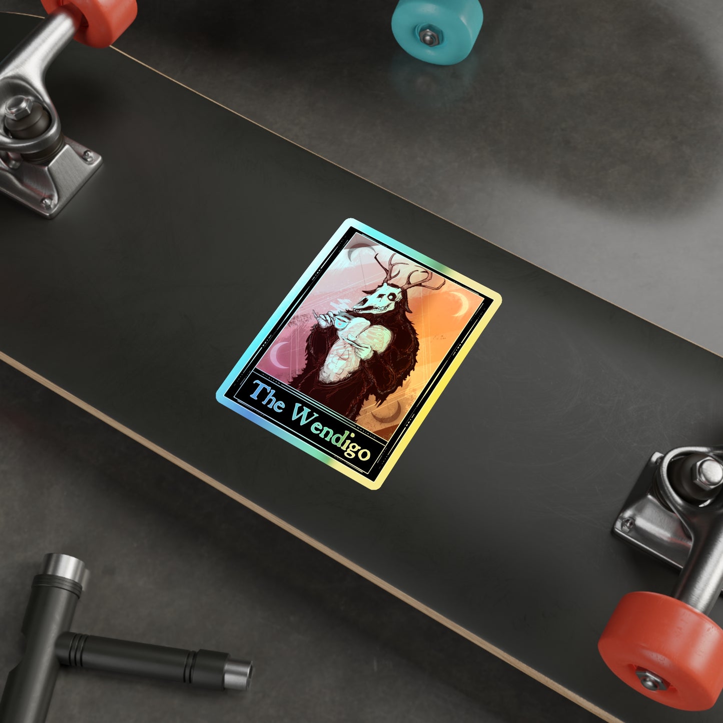 The Wendigo Tarot Holographic Die-cut Stickers
