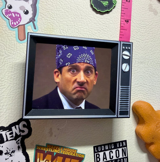 Prison Retro TV With Sound 3D Print Fridge Magnet