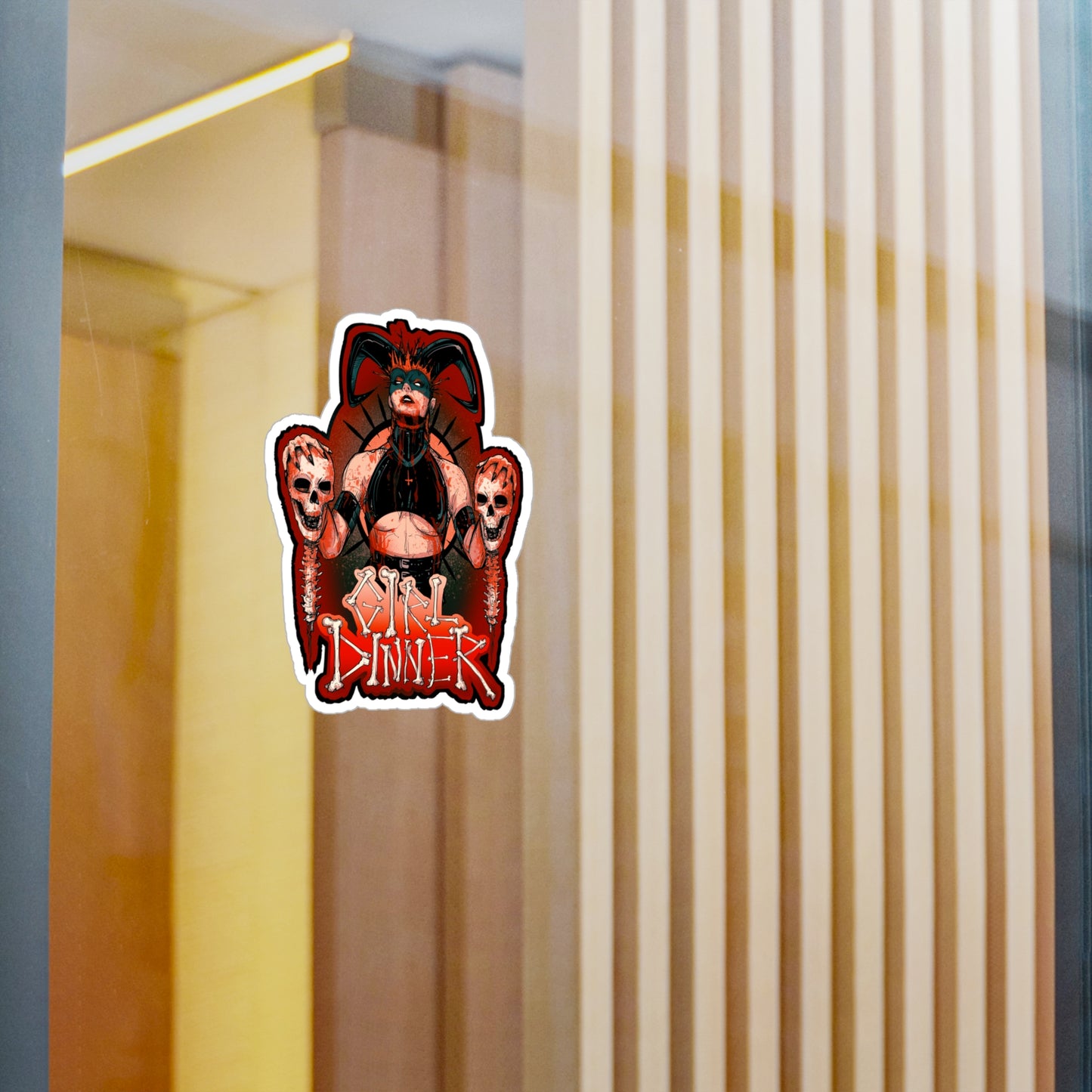 Girl Dinner Kiss-Cut Vinyl Decal