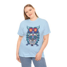 Sugar Skull Owl Unisex Heavy Cotton Tee