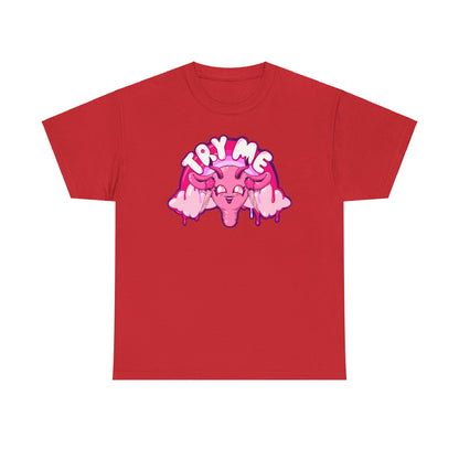 Try Me Uterus Unisex Heavy Cotton Tee
