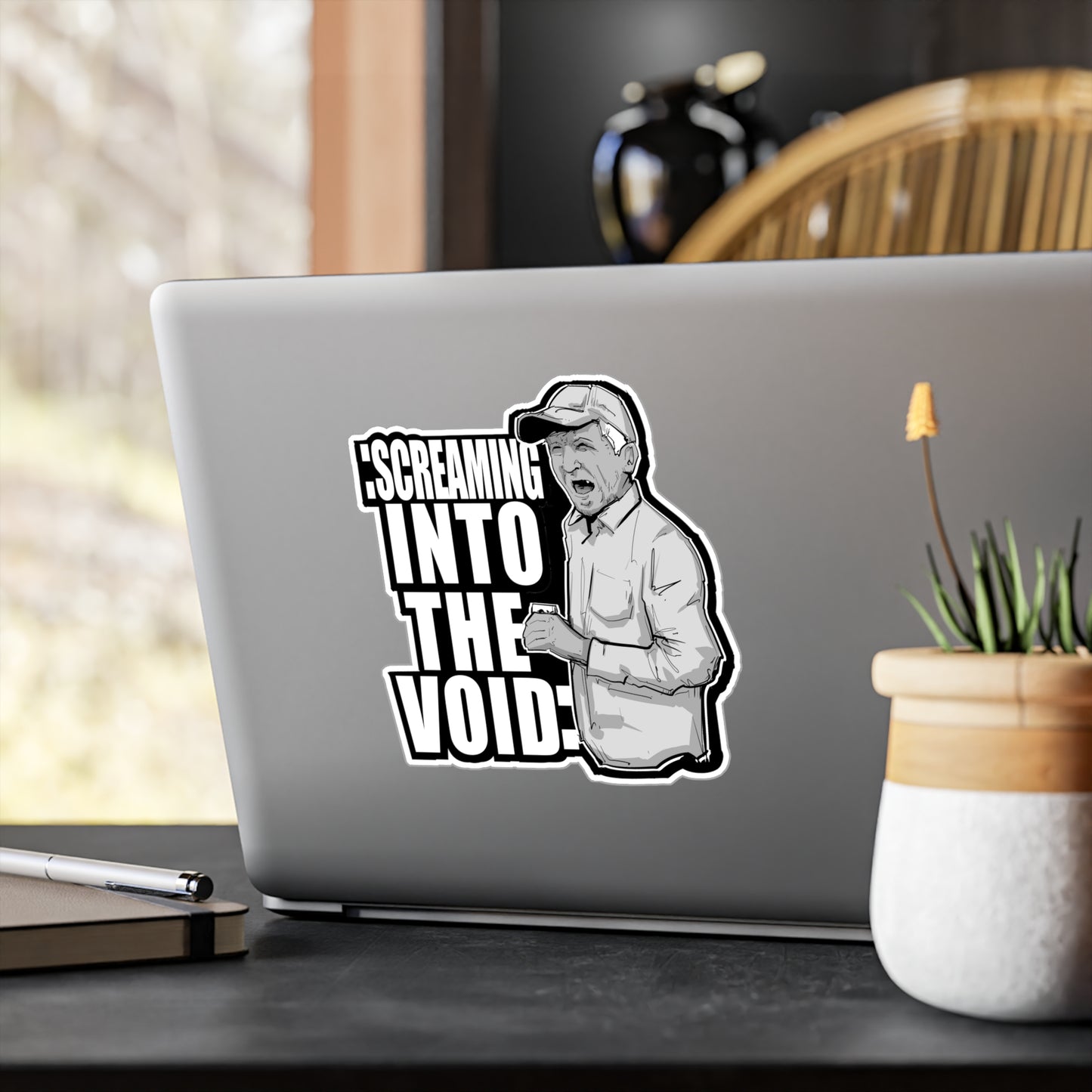 Screaming Into The Void Kiss-Cut Vinyl Decal
