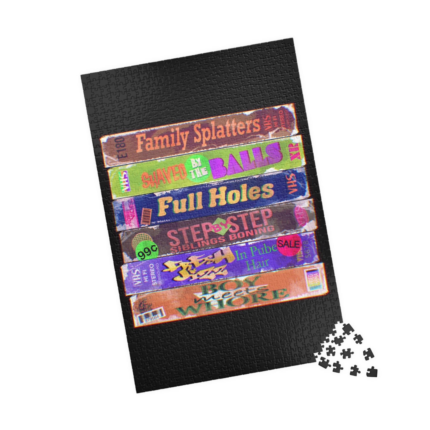Dirty 90s VHS Puzzle (110, 252, 500-piece)