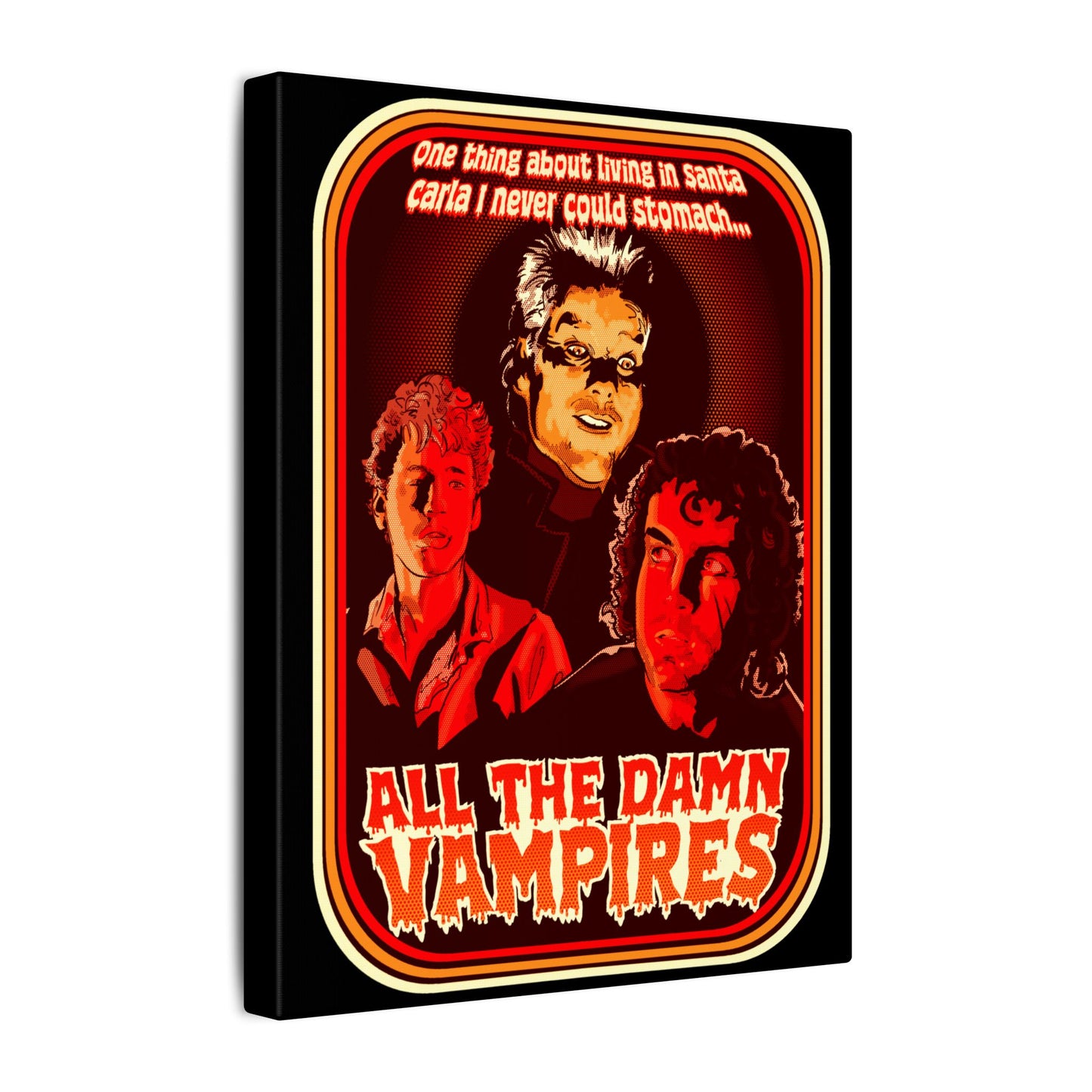 All The Damn Vampires Matte Canvas Stretched