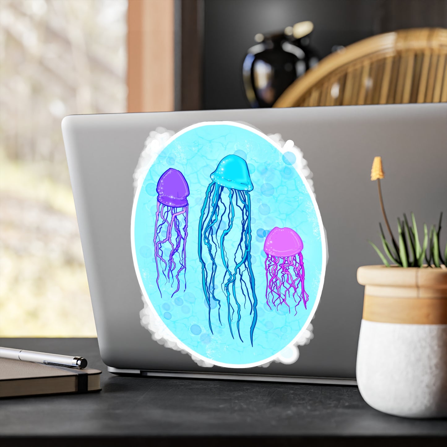 Jellyfish Varieties Kiss-Cut Vinyl Decal