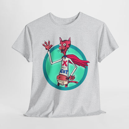 X-Ray Cat Unisex Heavy Cotton Tee