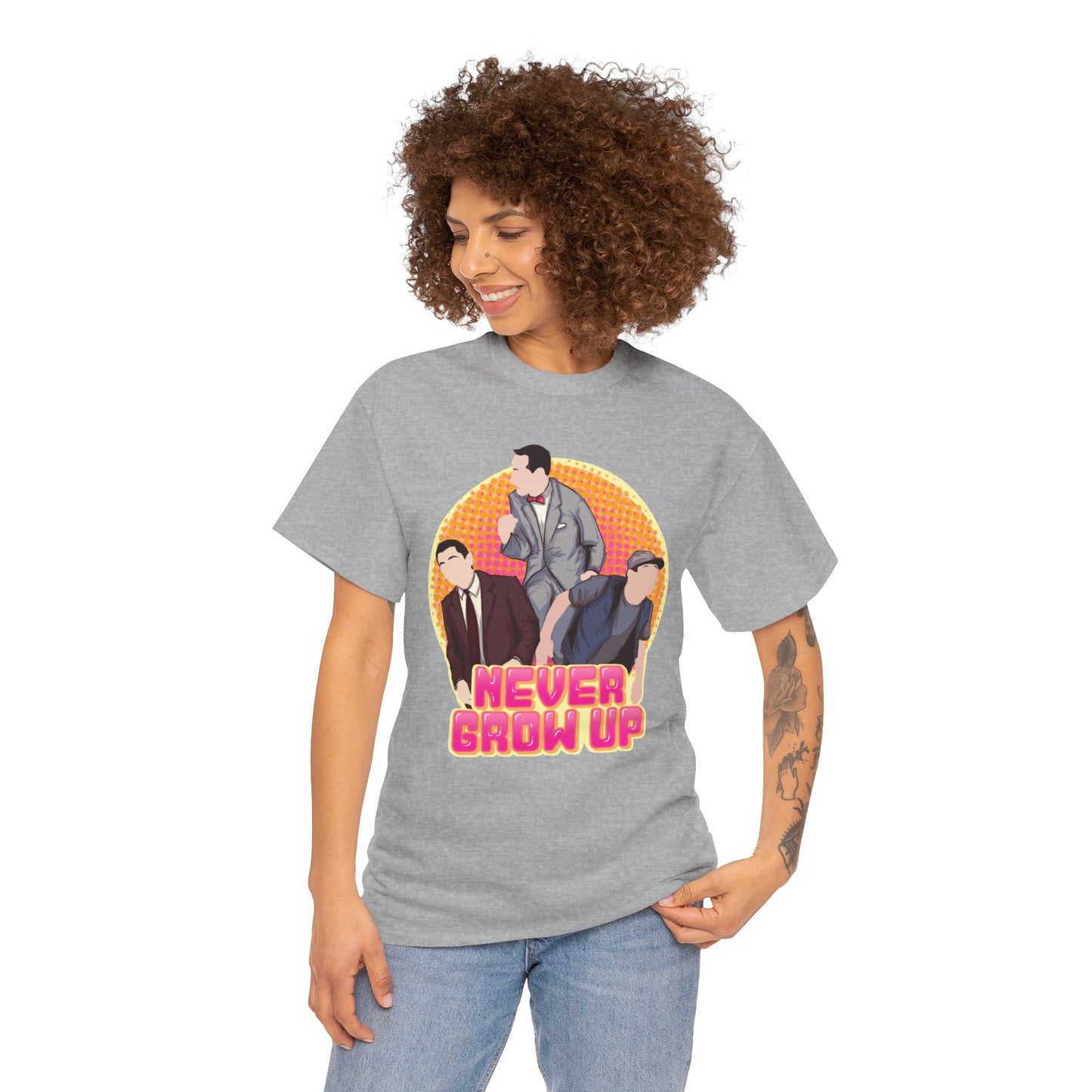 Never Grow Up Unisex Heavy Cotton Tee
