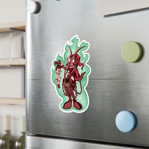 Rubber Hose Krampus Kiss-Cut Vinyl Decal