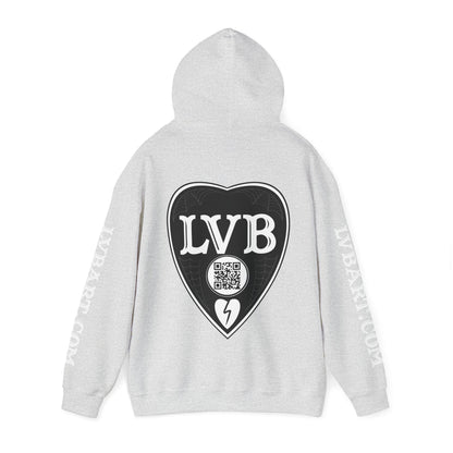 LVB Logo Front, Back, Sleeves Heavy Blend Hooded Sweatshirt