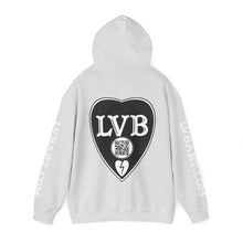 LVB Logo Front, Back, Sleeves Heavy Blend Hooded Sweatshirt