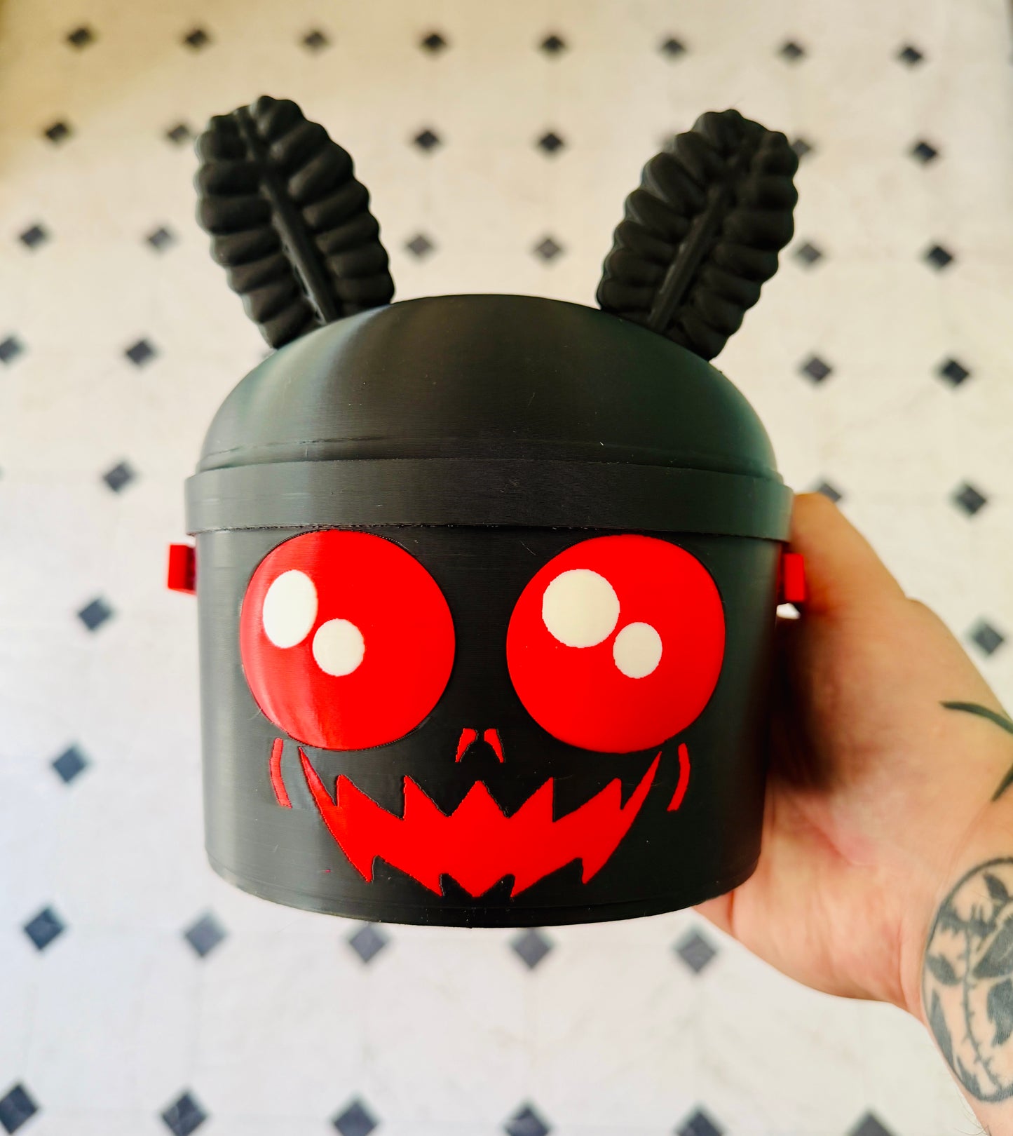 Mothman Halloween Pail 3D Print