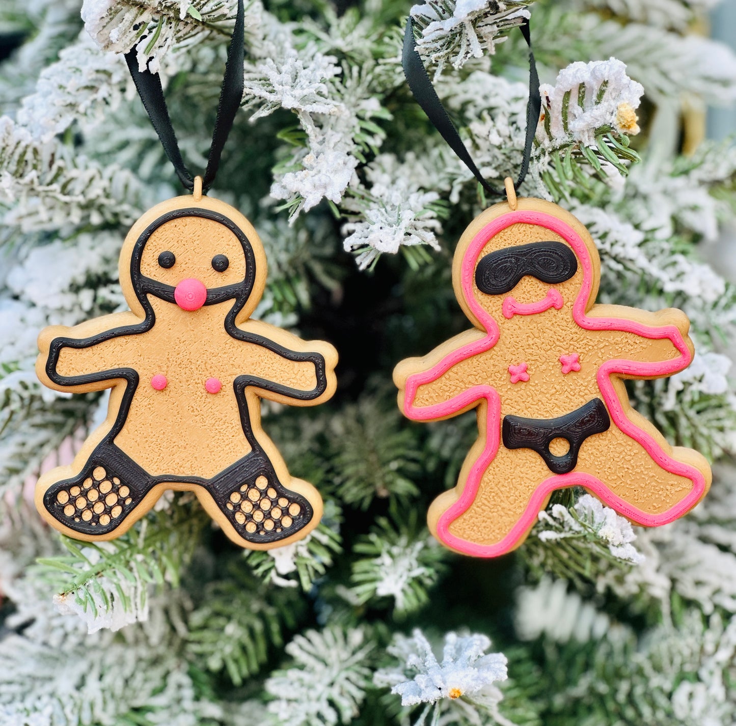 Spicy Gingerbread 2 Pack 3D Print Ornament