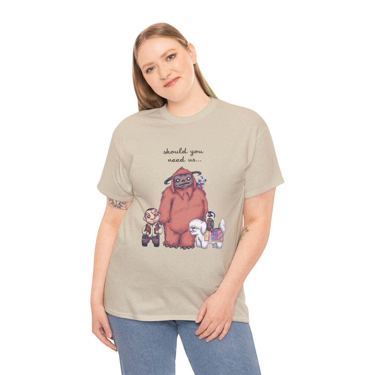 Should You Need Us Unisex Heavy Cotton Tee