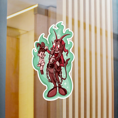 Rubber Hose Krampus Kiss-Cut Vinyl Decal