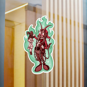 Rubber Hose Krampus Kiss-Cut Vinyl Decal