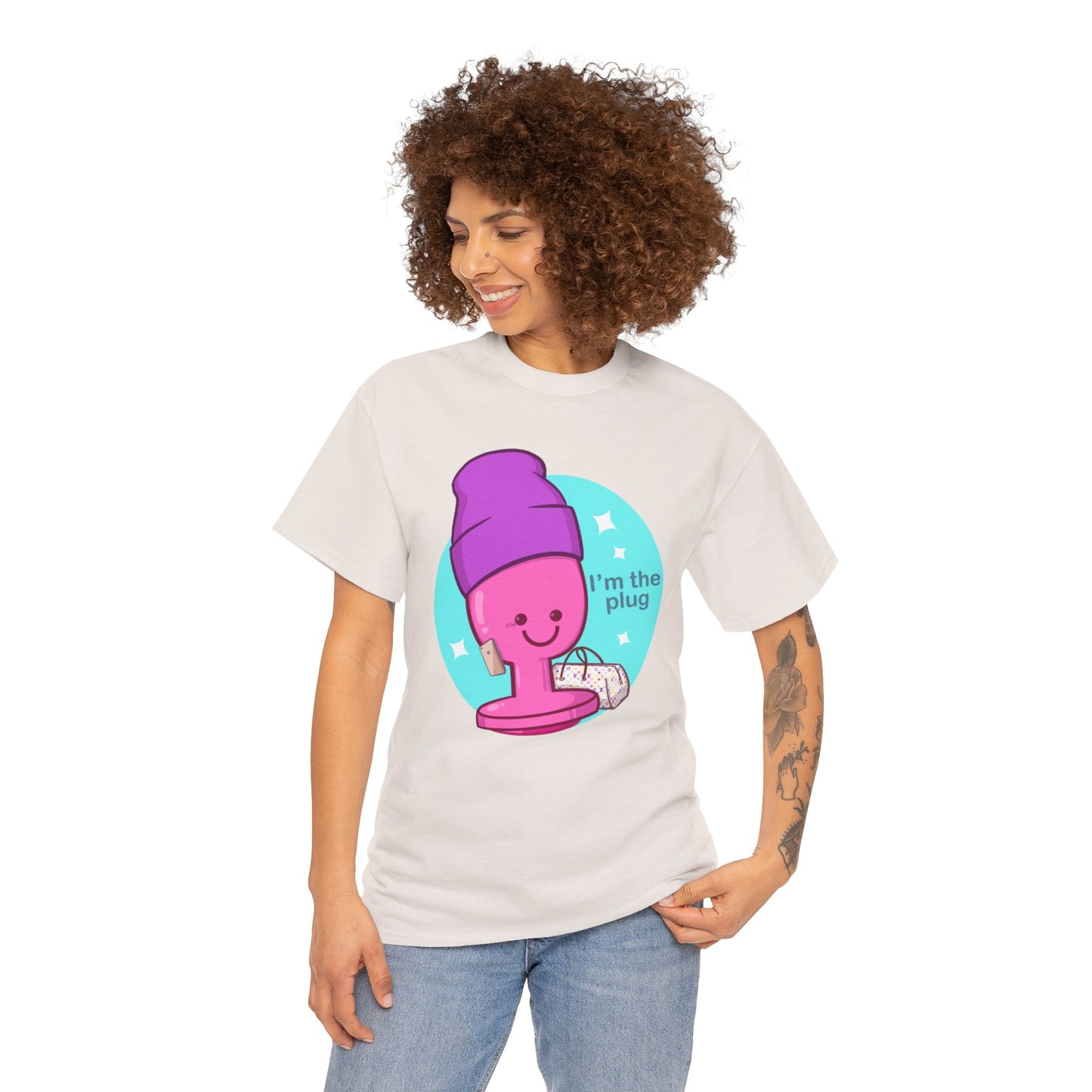 I'm The Plug Unisex Heavy Cotton Tee