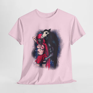 Red Riding Hood & The Wolf Unisex Heavy Cotton Tee