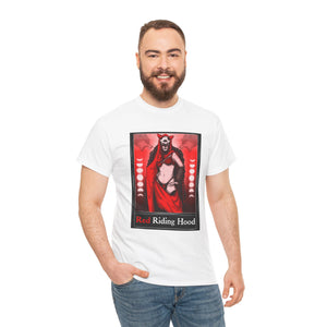 Red Riding Hood Tarot  (Front & Back Print) Unisex Heavy Cotton Tee