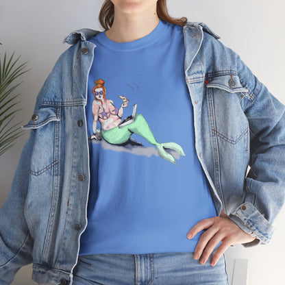 Pizza Mermaid Unisex Heavy Cotton Tee