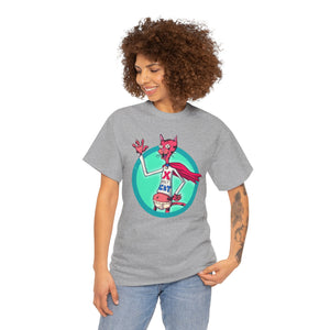 X-Ray Cat Unisex Heavy Cotton Tee