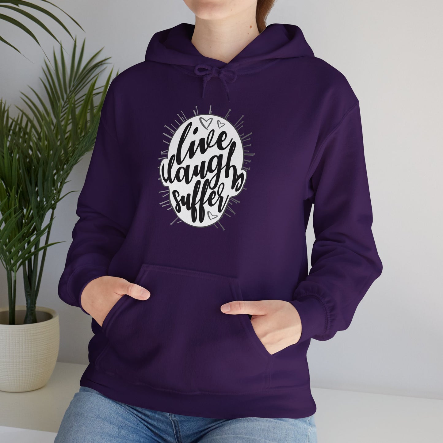 Live Laugh Suffer II Unisex Heavy Blend Hooded Sweatshirt