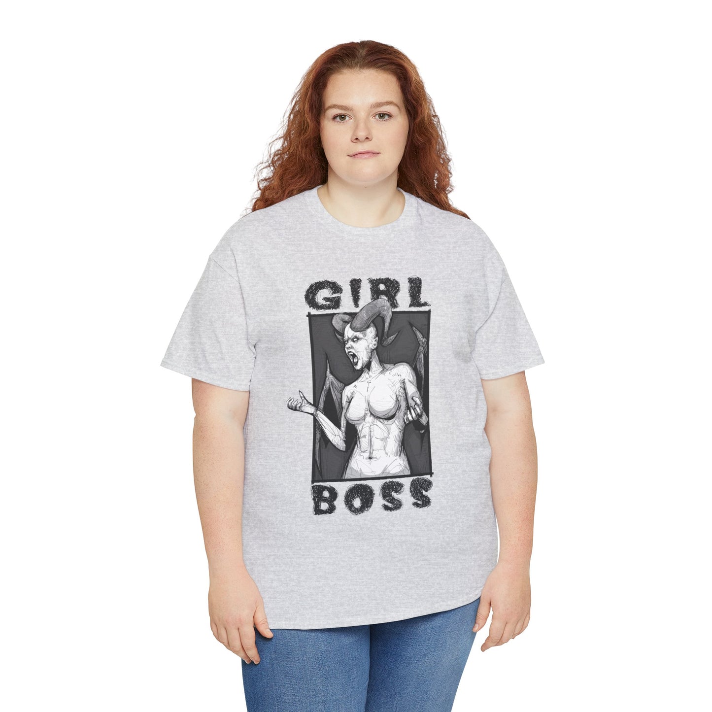 Girl Boss Unisex Heavy Cotton Tee