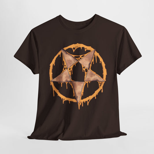 Grilled Cheese Pentagram Unisex Heavy Cotton Tee