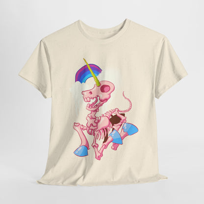Unicorn Skeleton 2 Unisex Heavy Cotton Tee