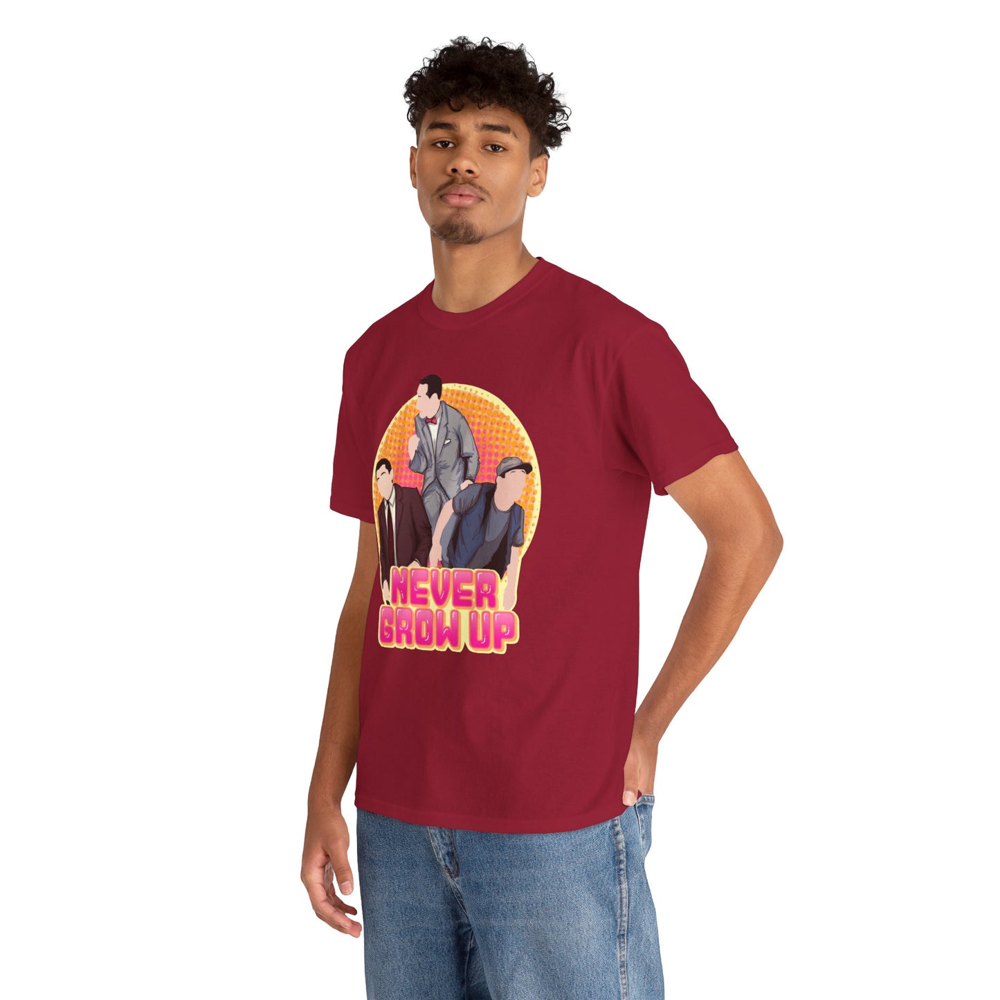 Never Grow Up Unisex Heavy Cotton Tee