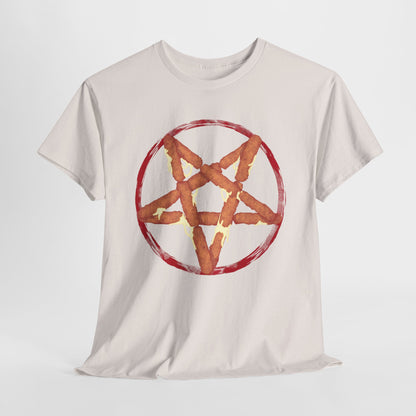 Mozzarella Stick Pentagram Unisex Heavy Cotton Tee