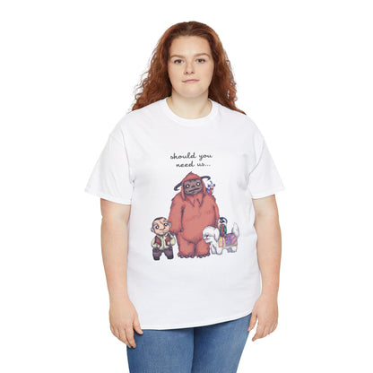 Should You Need Us Unisex Heavy Cotton Tee