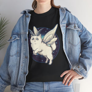 Moth Kitty Unisex Heavy Cotton Tee