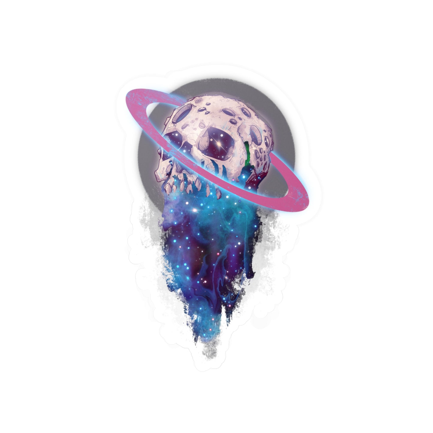 Elemental Skull Space Kiss-Cut Vinyl Decal